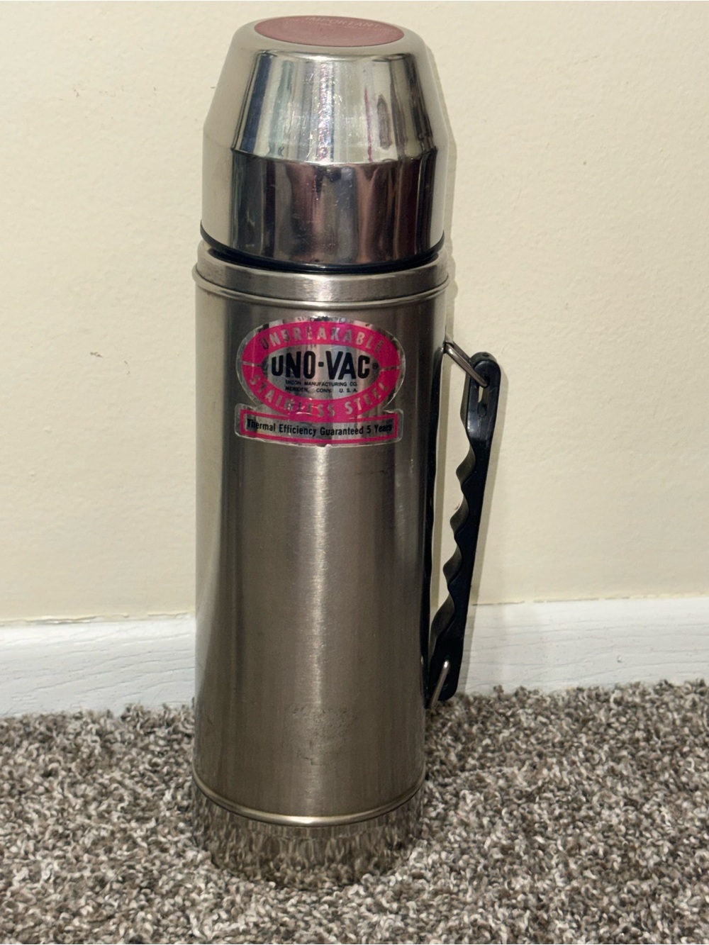 Uno Vac stainless steel thermal Vintage